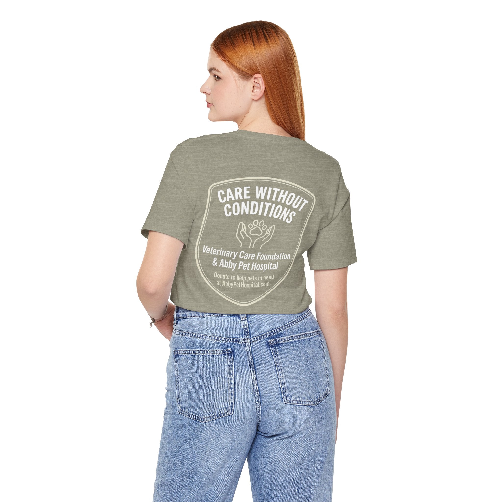Custom Tee aat Abby Pet Hosptail - Proceeds will be donated to Abby Pet Hospital VCF fund.