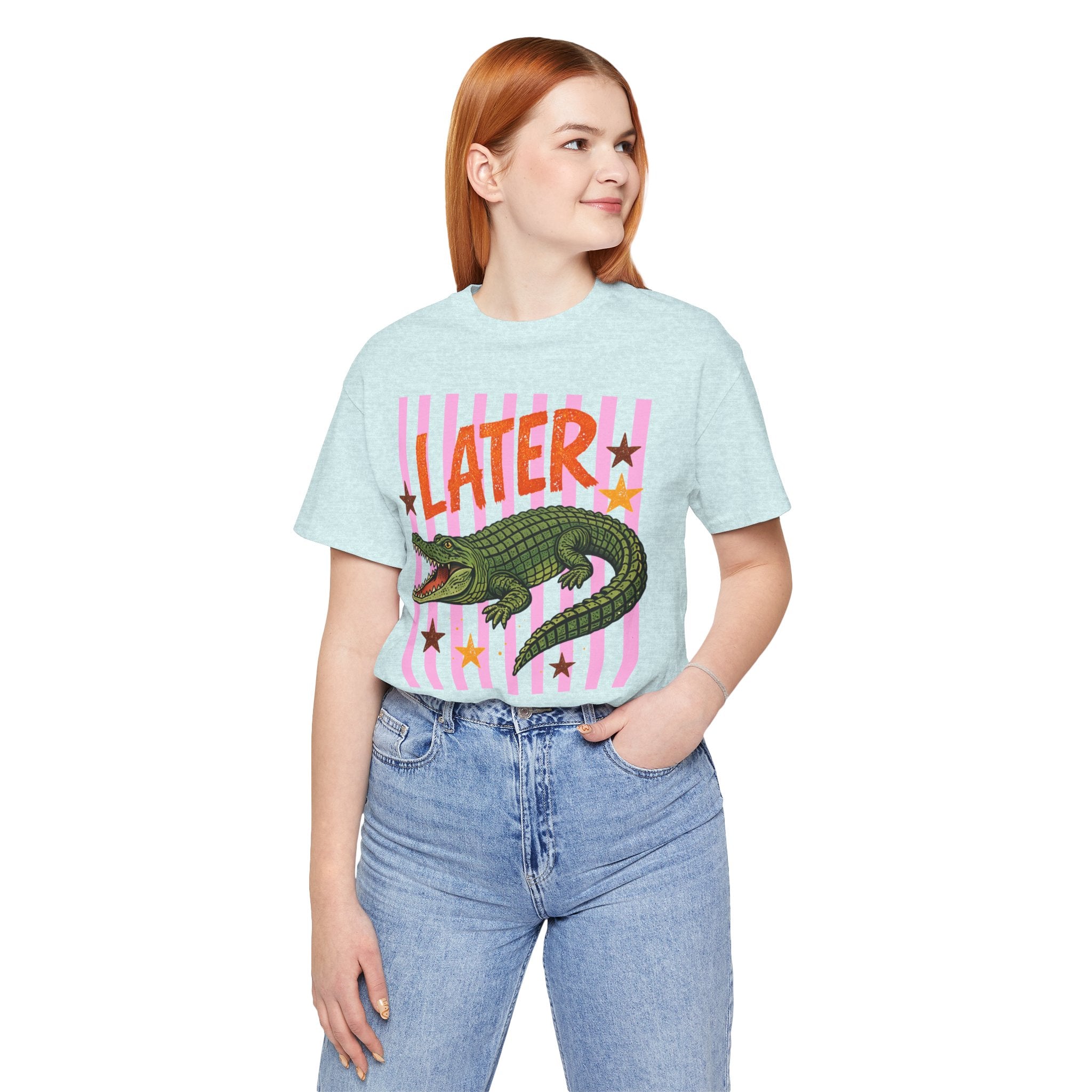 Later Alligator Graphic T-Shirt – Retro Crocodile Graphic Tee