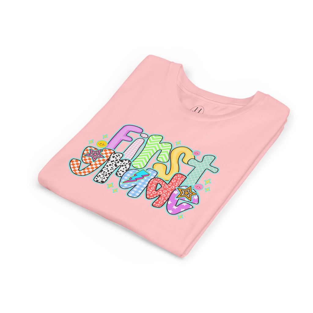 1st grade back to school doodle Youth Graphic Tee
