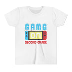 "Game On" Second Grade Gamer Shirt (Custom Name)