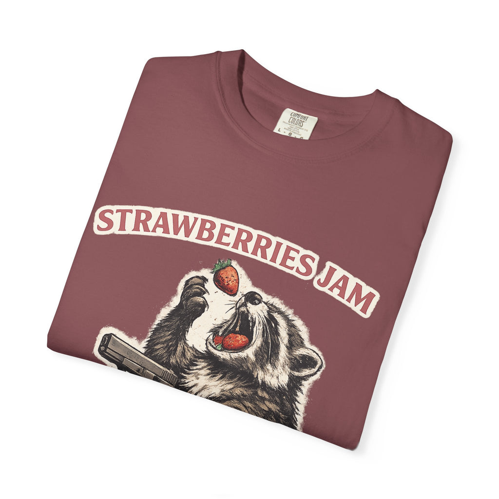 “Strawberries Jam But My Glock Don’t” Graphic T-Shirt
