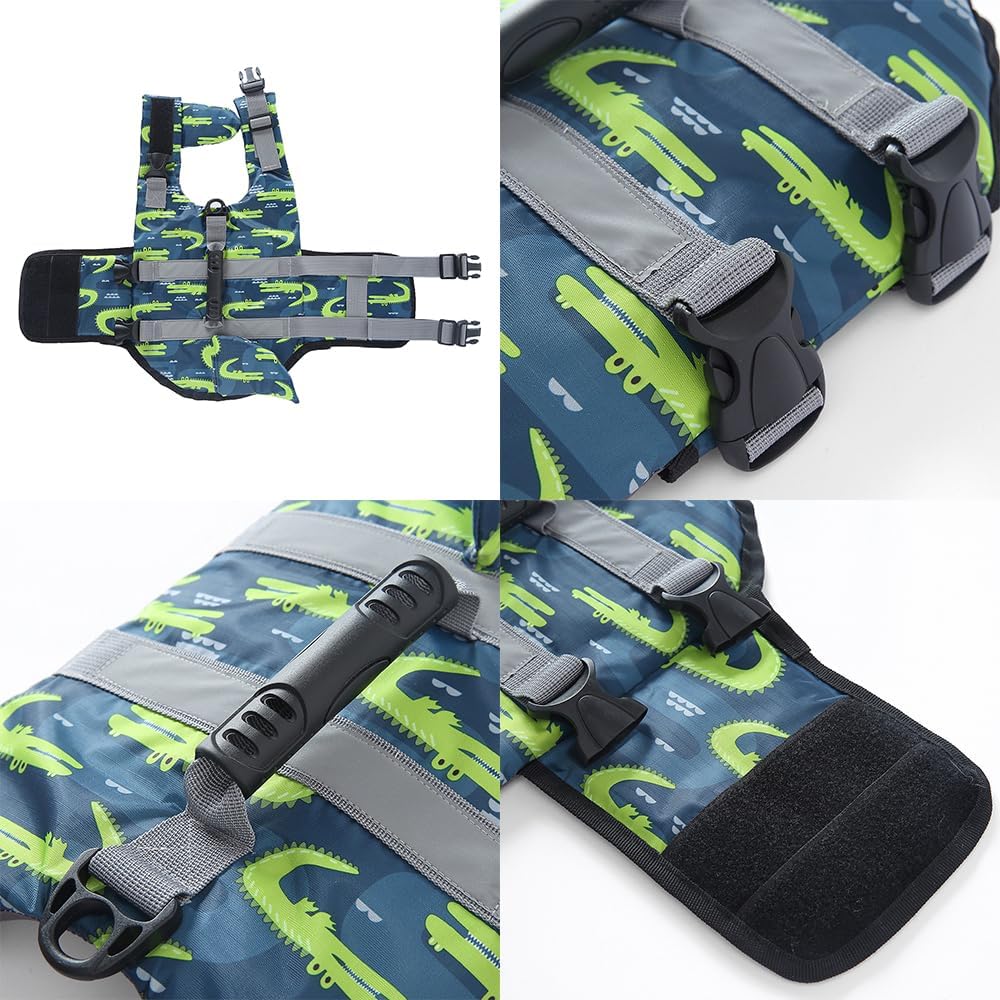 Adjustable Dog Life Jacket Swim Vest