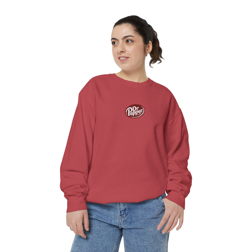 Dr Pepper Logo Garment-Dyed Sweatshirt