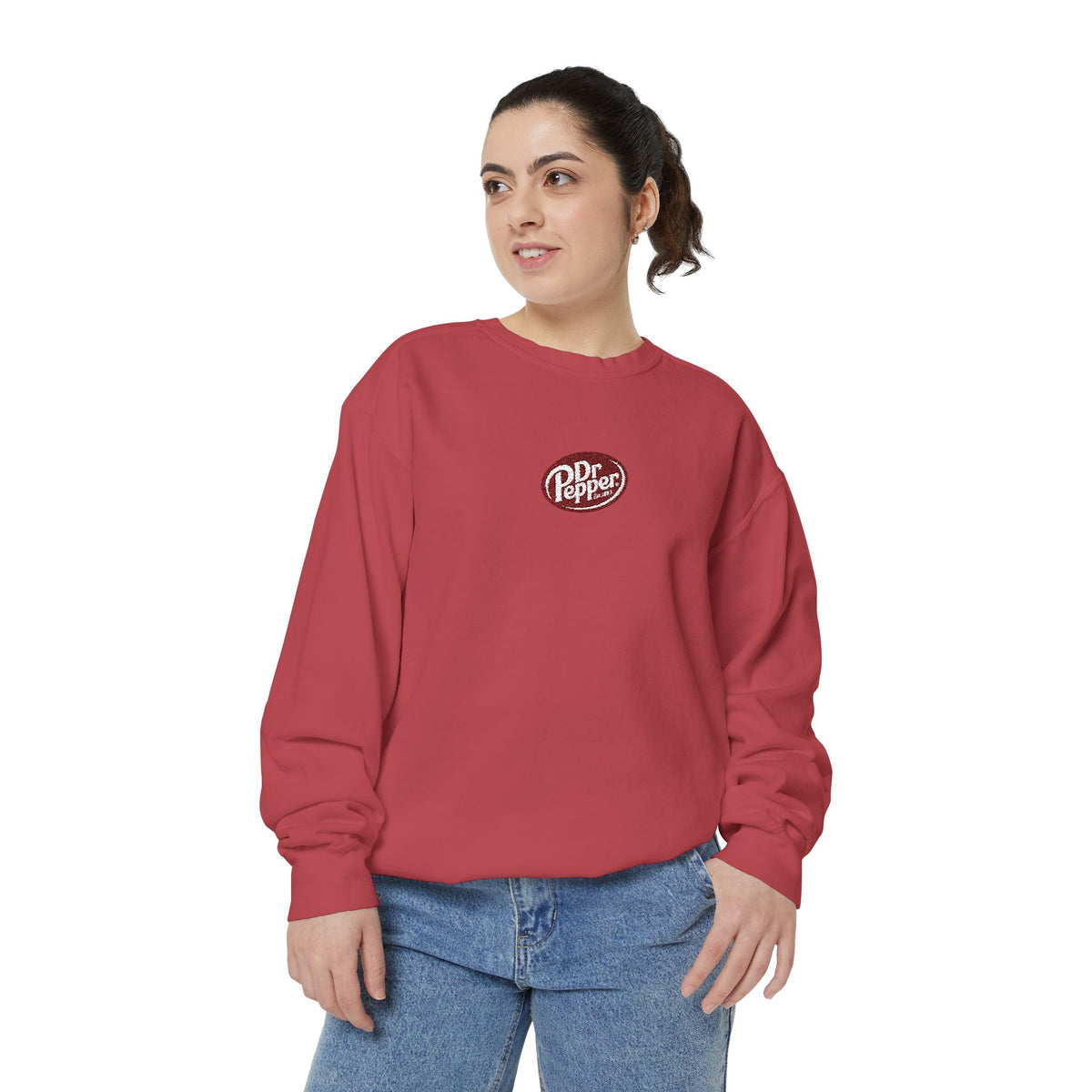 Dr Pepper Logo Garment-Dyed Sweatshirt
