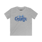 "Cougars" Paw & Bow Youth School Spirit Tee