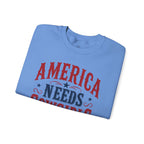 America Needs Cowgirls Sweatshirt