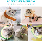 Soft Adjustable Cat Recovery Collar Cone – Cute Avocado & Toast E-Collar