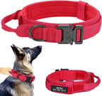 Military-Style Tactical Nylon Dog Collar and Leash Set