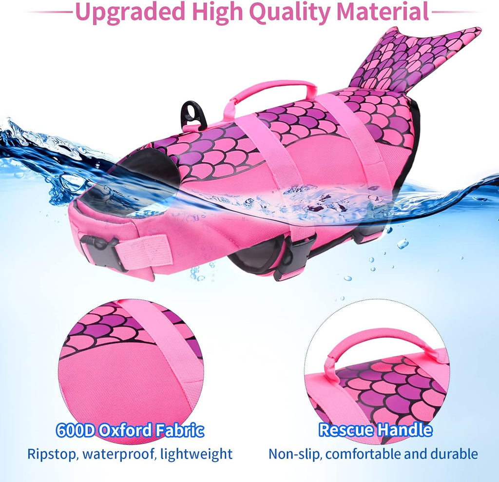 Adjustable Dog Life Jacket Swim Vest