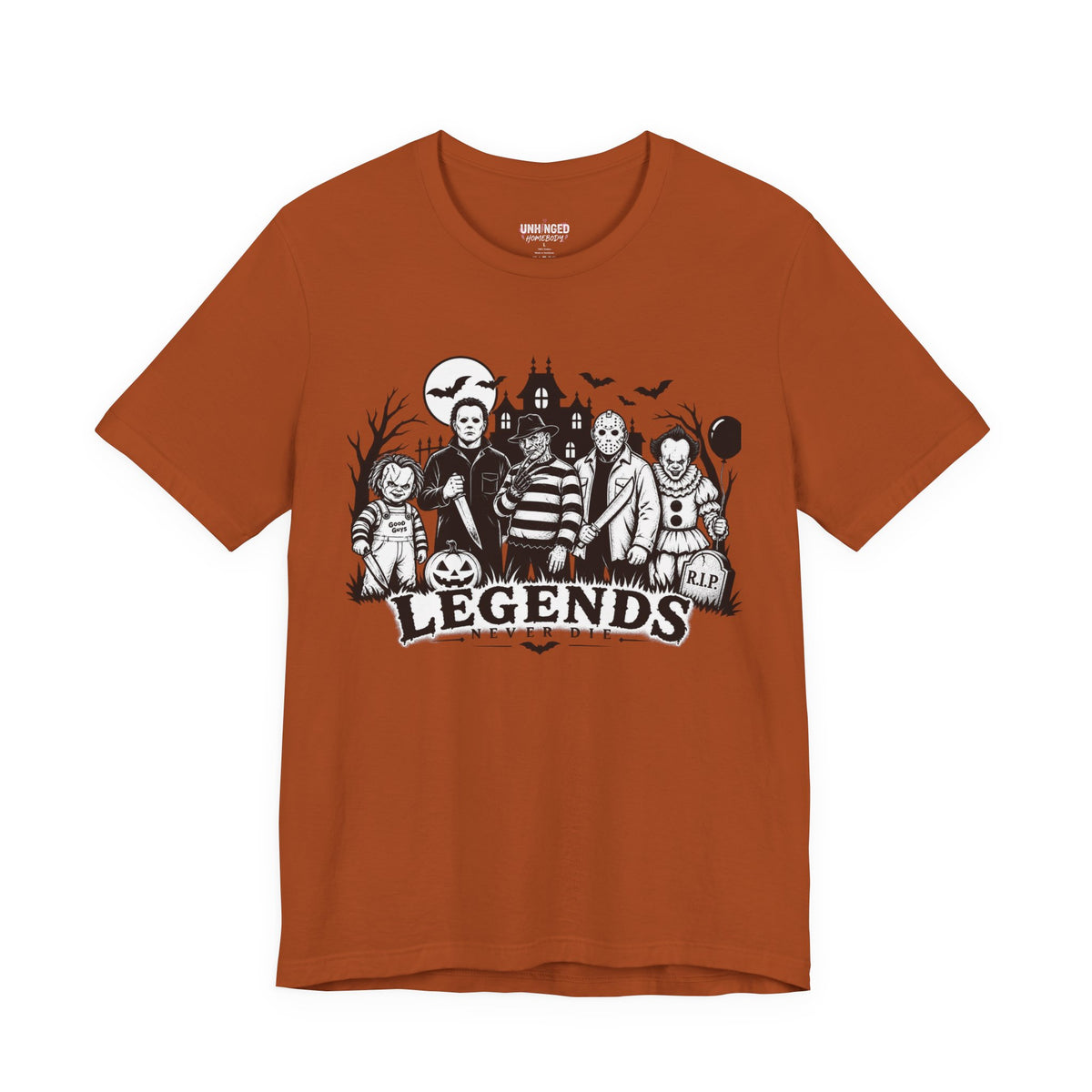 Legends Never Die Halloween Graphic Tee