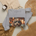 Dog Drinking Coffee Crewneck Sweatshirt  (Custom)