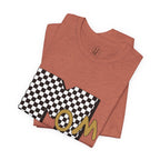 Checkerboard 'Mom' Graphic Tee