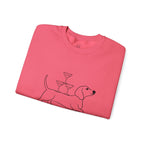 Dachshund Cocktail Crewneck Sweatshirt