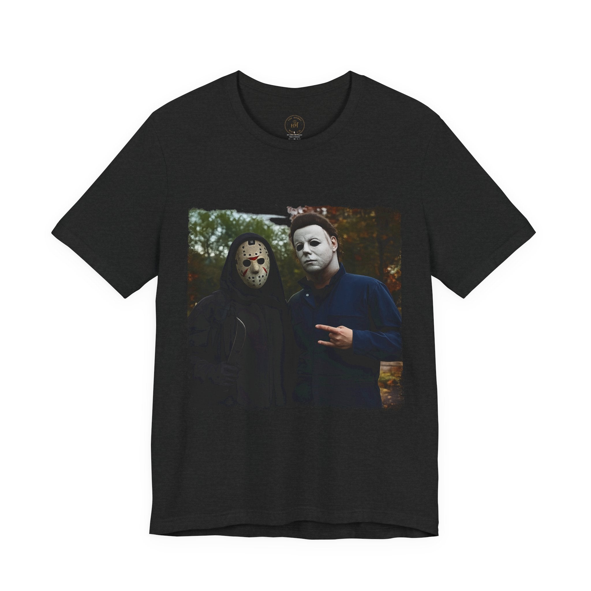 Horror Mask Duo Halloween Graphic Tee