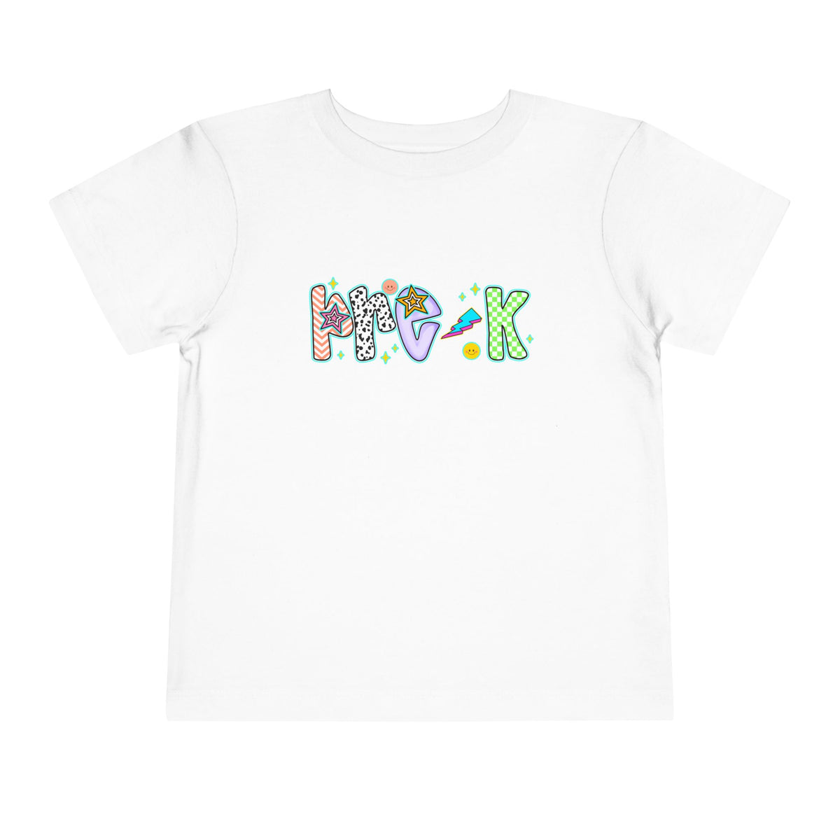 Pre-K back to school doodle script Toddler Graphic Tee