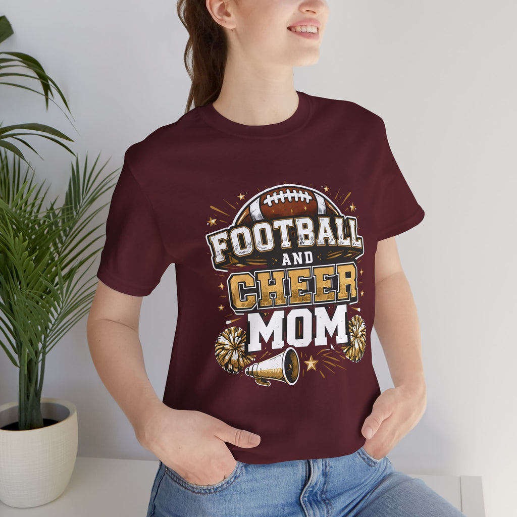 Football and Cheer Mom T-Shirt