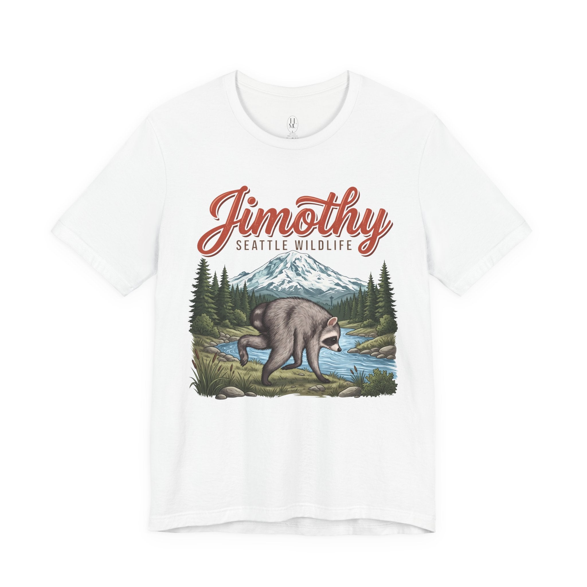 Jimothy Seattle Wildlife Raccoon T-Shirt