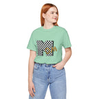 Checkerboard 'Mom' Graphic Tee