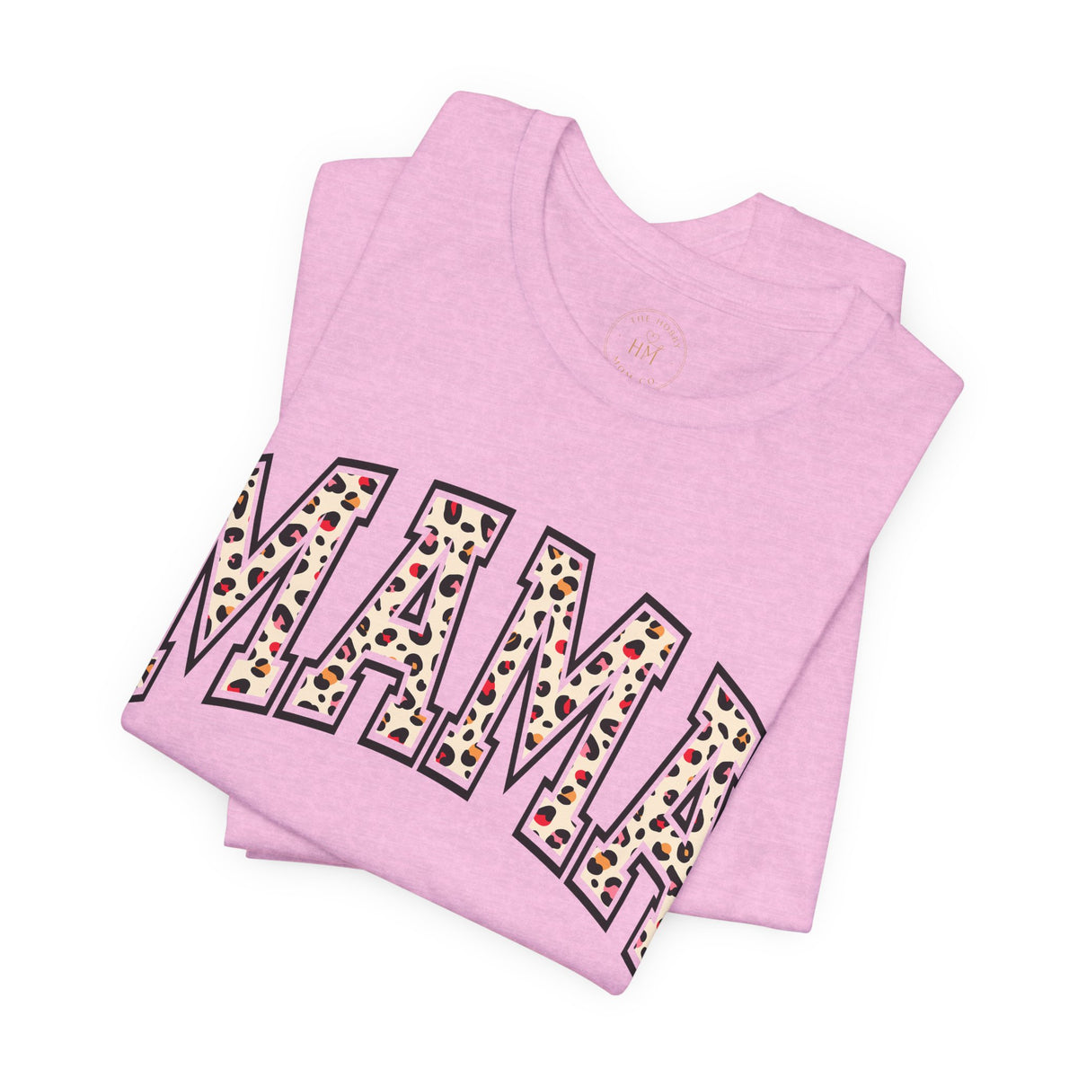 Women's Casual 'MAMA' Leopard Print Graphic Tee
