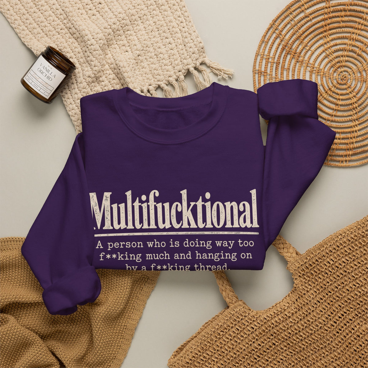 Multifucktional  Crewneck Sweatshirt