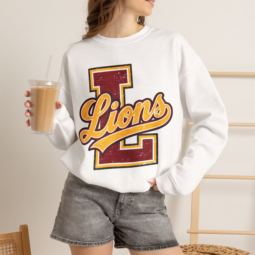 Letterman School Spirit Crewneck Sweatshirt