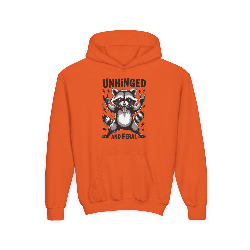 "Unhinged and Feral" Youth Hoodie