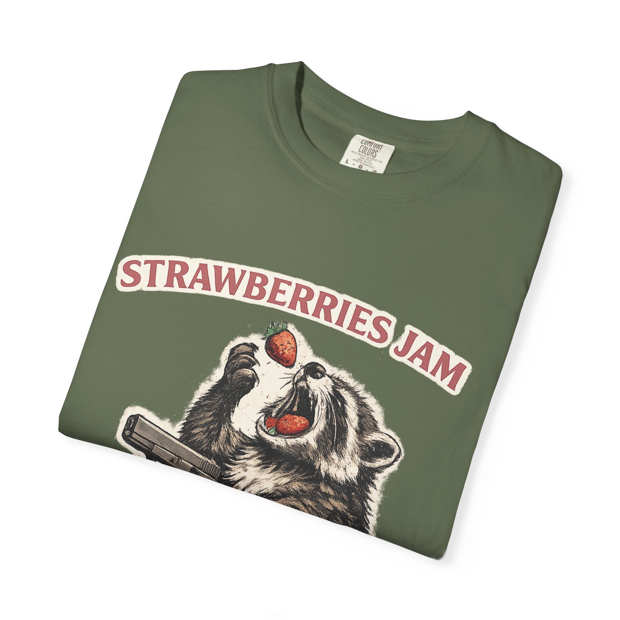 “Strawberries Jam But My Glock Don’t” Graphic T-Shirt