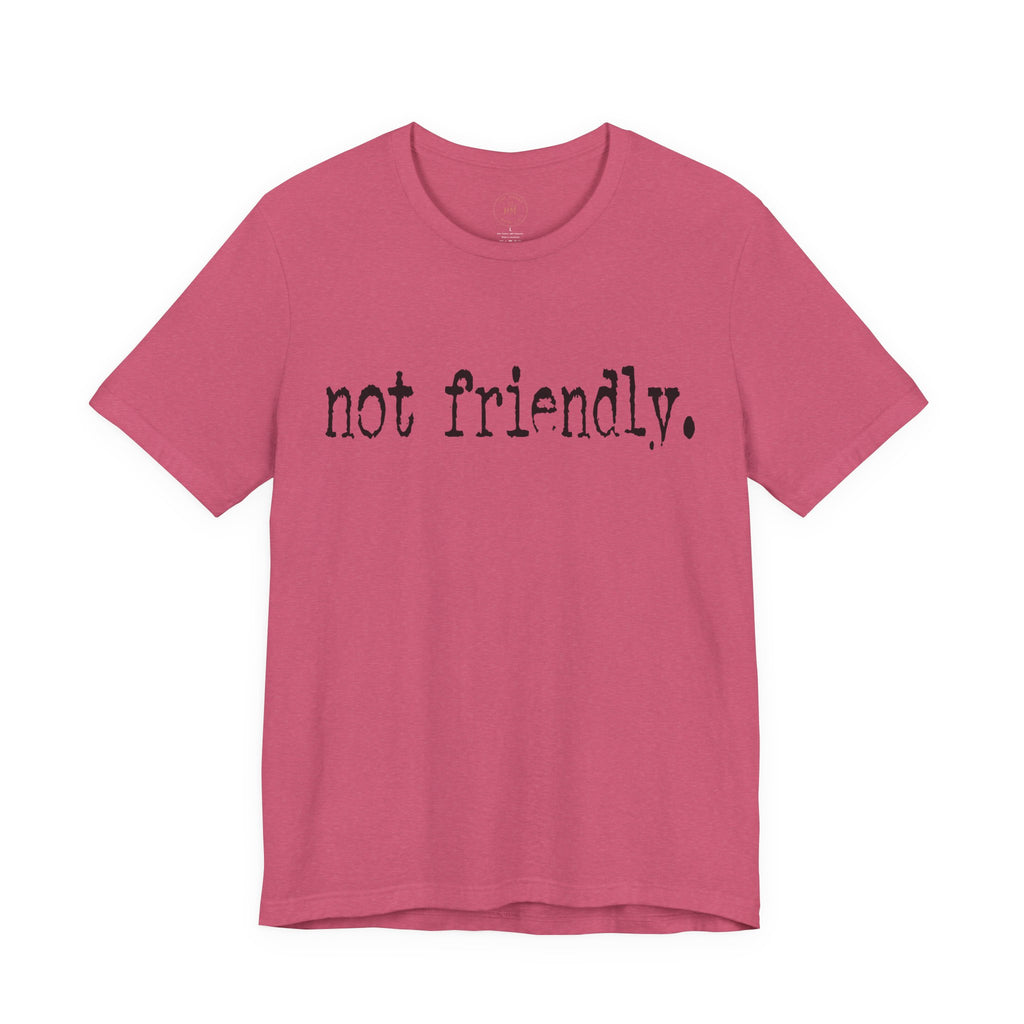Not Friendly Graphic T‑Shirt