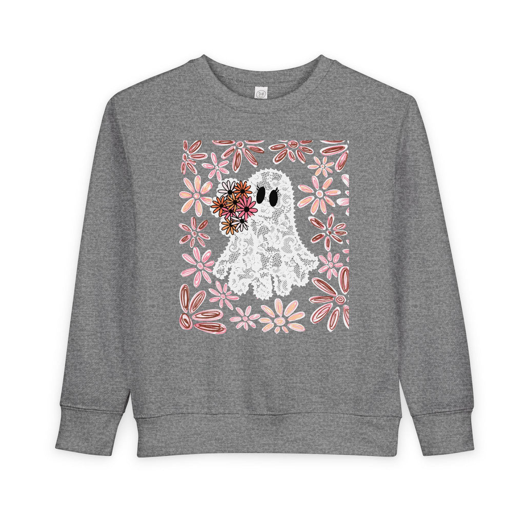 Floral Ghost Toddler Pullover