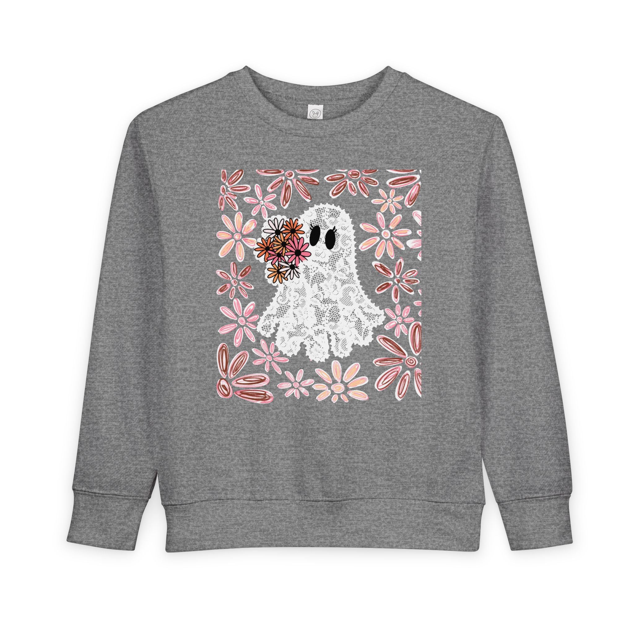 Floral Ghost Toddler Pullover