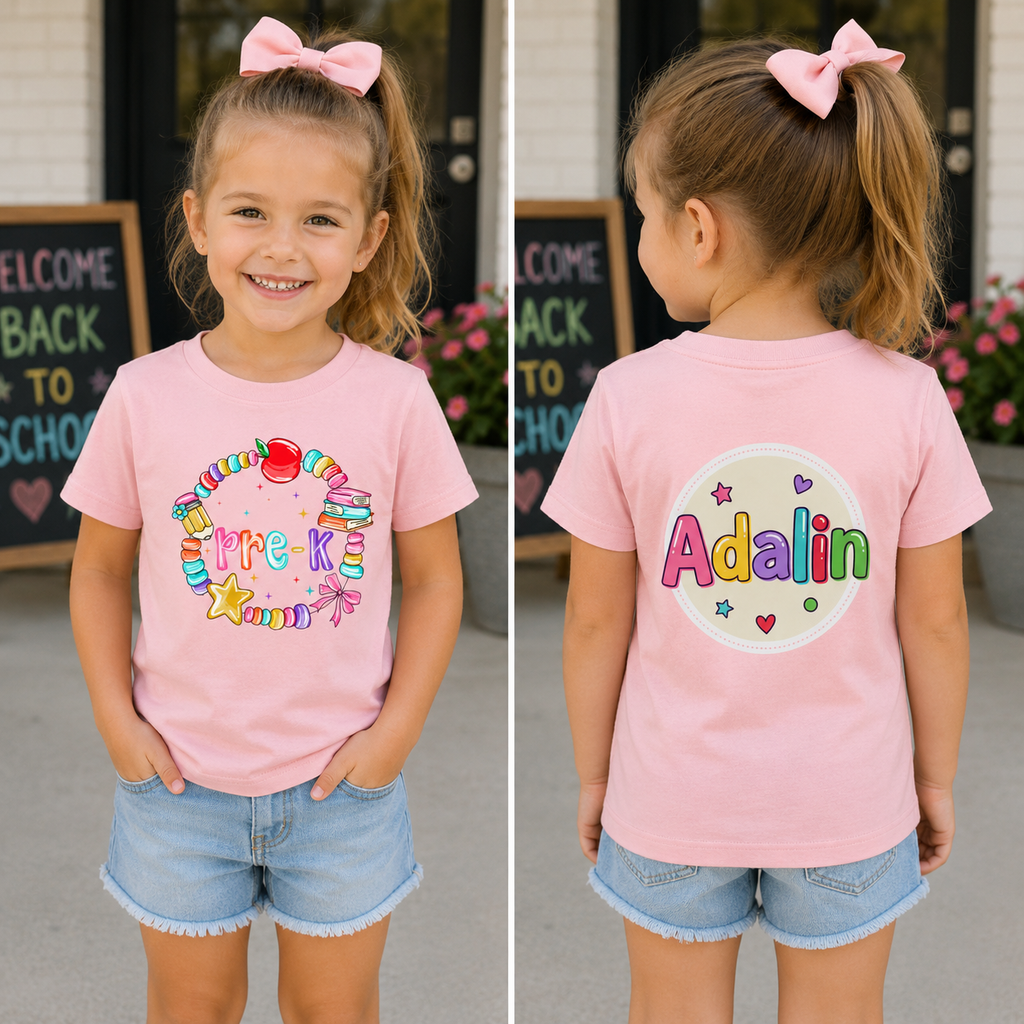 Pre-K Toddler Tee — Personalized