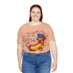 You Look Like the 4th of July' Patriotic Hot Dog graphic Tee