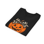 Jack-O'-Lantern with Plaid Bow Youth Graphic Tee