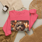 Dog Drinking Coffee Crewneck Sweatshirt  (Custom)