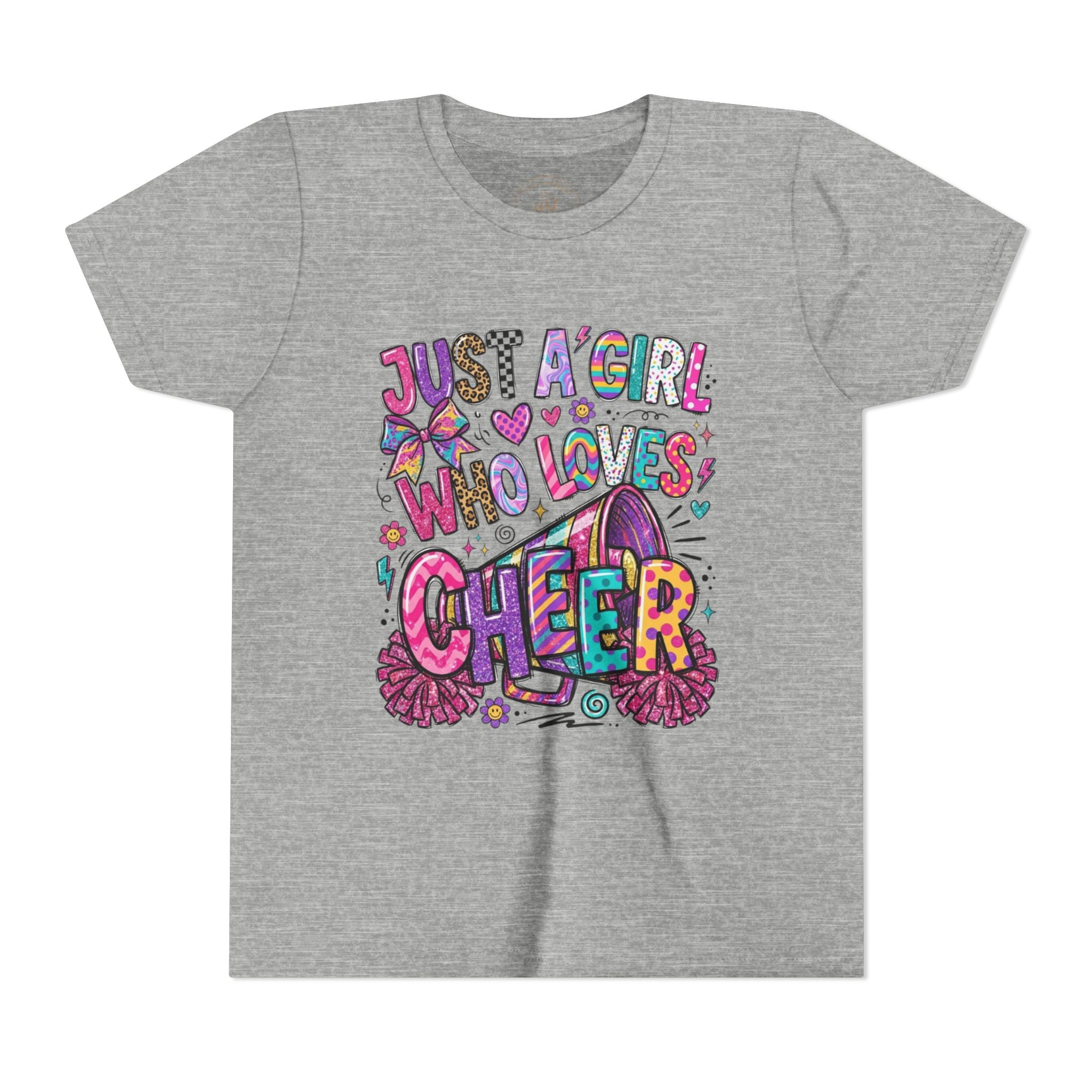 "Just a Girl Who Loves Cheer" Youth Cheer T‑Shirt