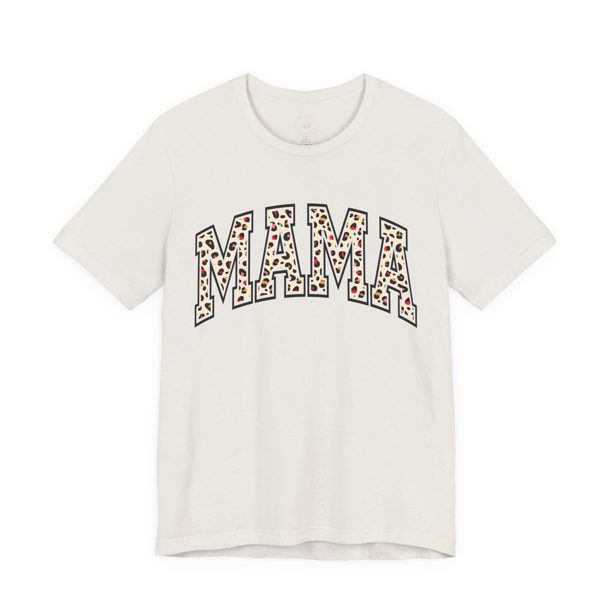 Women's Casual 'MAMA' Leopard Print Graphic Tee