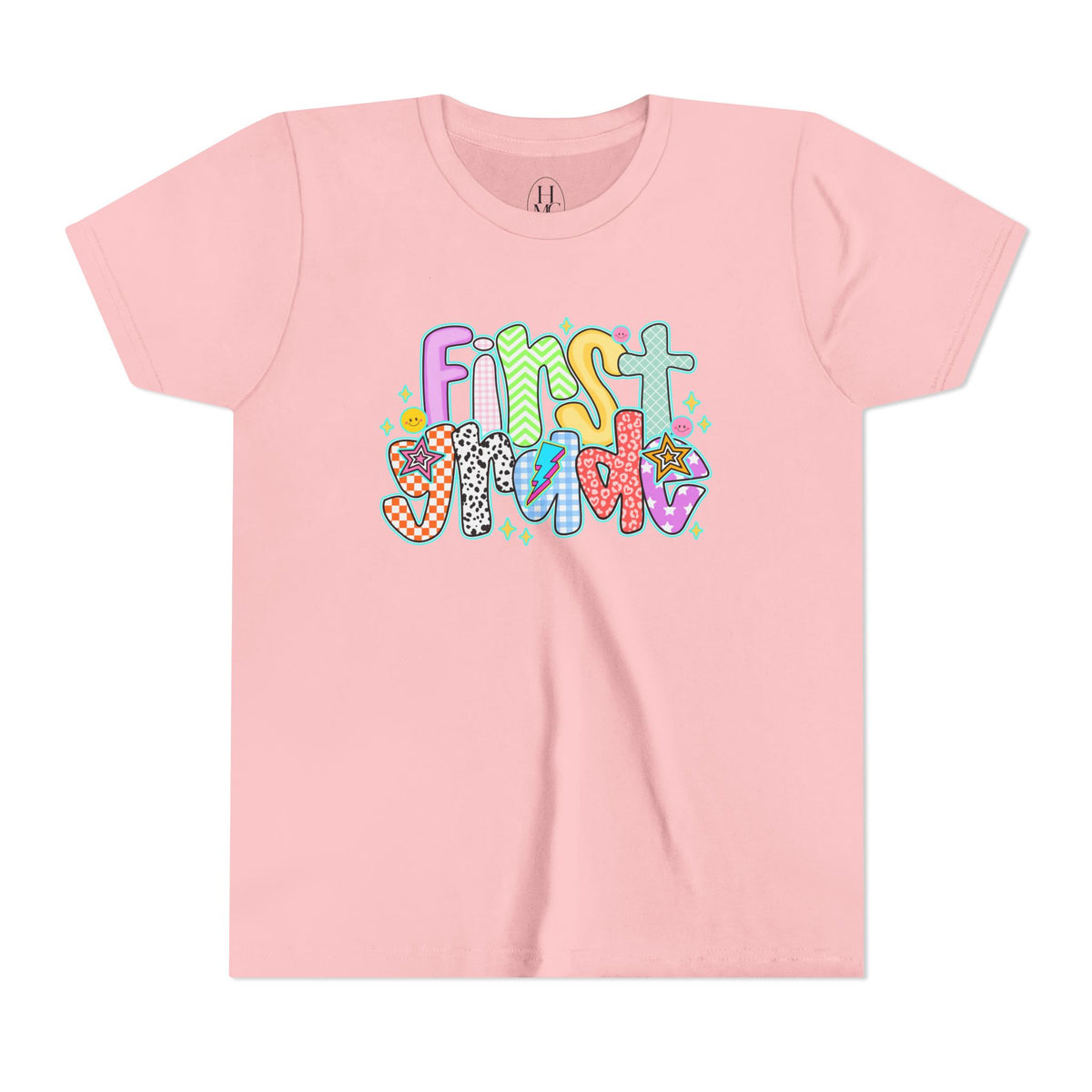 1st grade back to school doodle Youth Graphic Tee