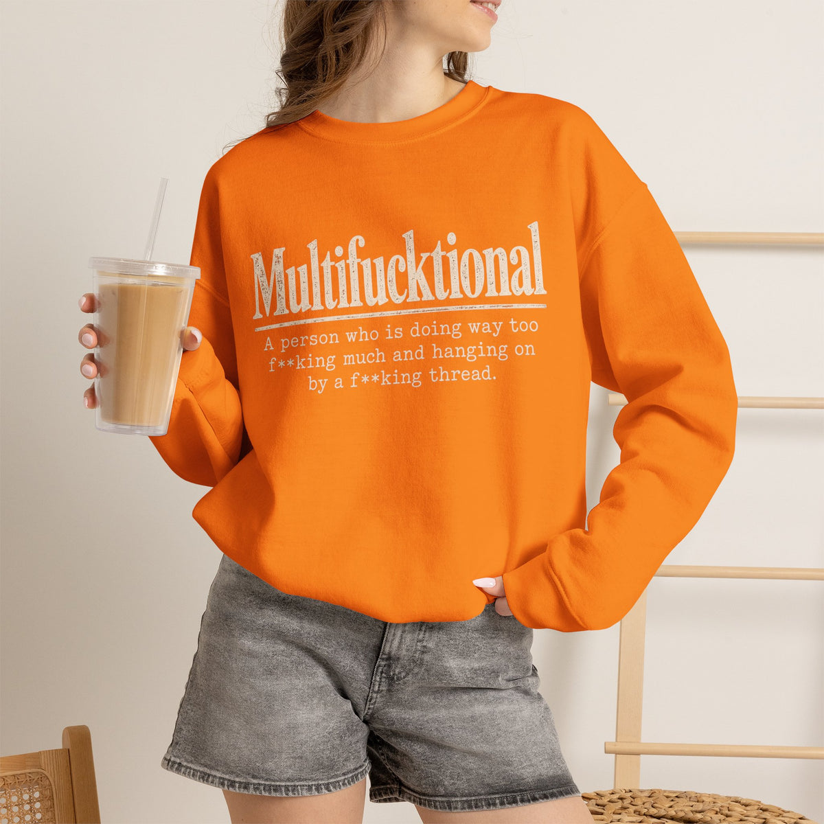 Multifucktional  Crewneck Sweatshirt
