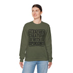 "Bleacher Creature With Opinions" Vintage-Style Crewneck