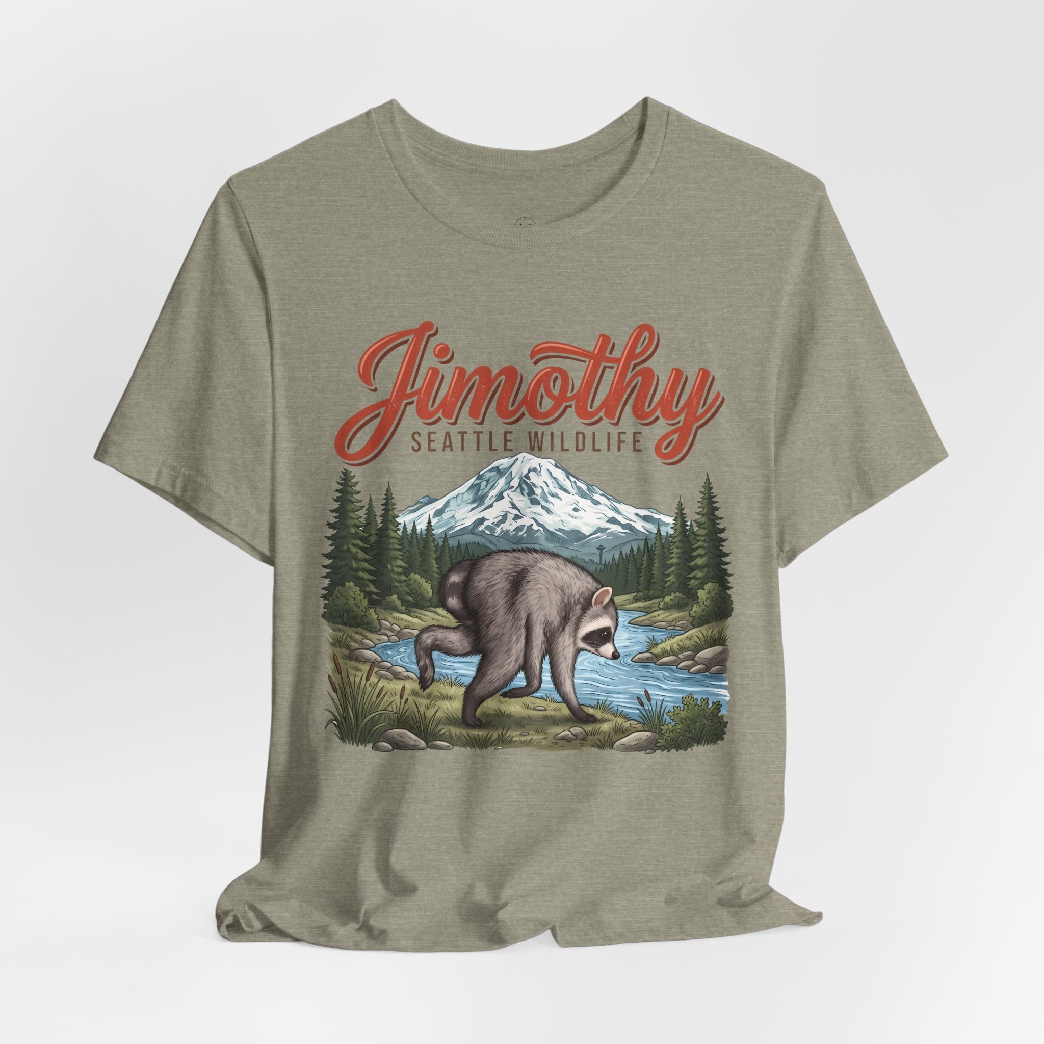 Jimothy Seattle Wildlife Raccoon T-Shirt