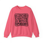 "Bleacher Creature With Opinions" Vintage-Style Crewneck
