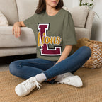 Custom School Spirit Script Adult T-Shirt