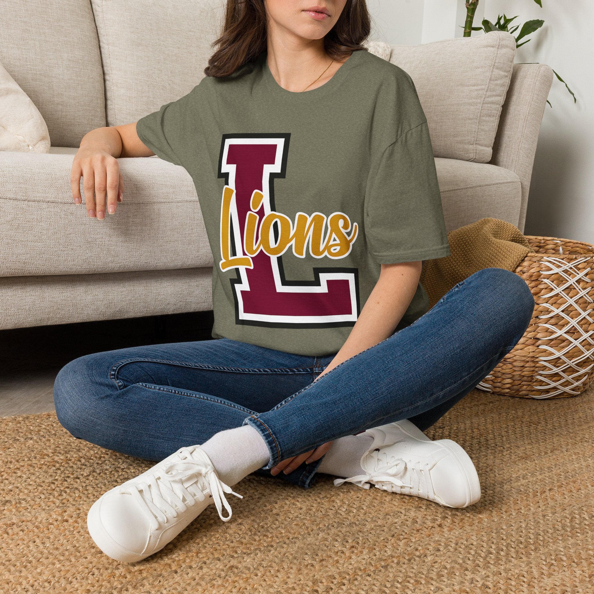 Custom School Spirit Script Adult T-Shirt