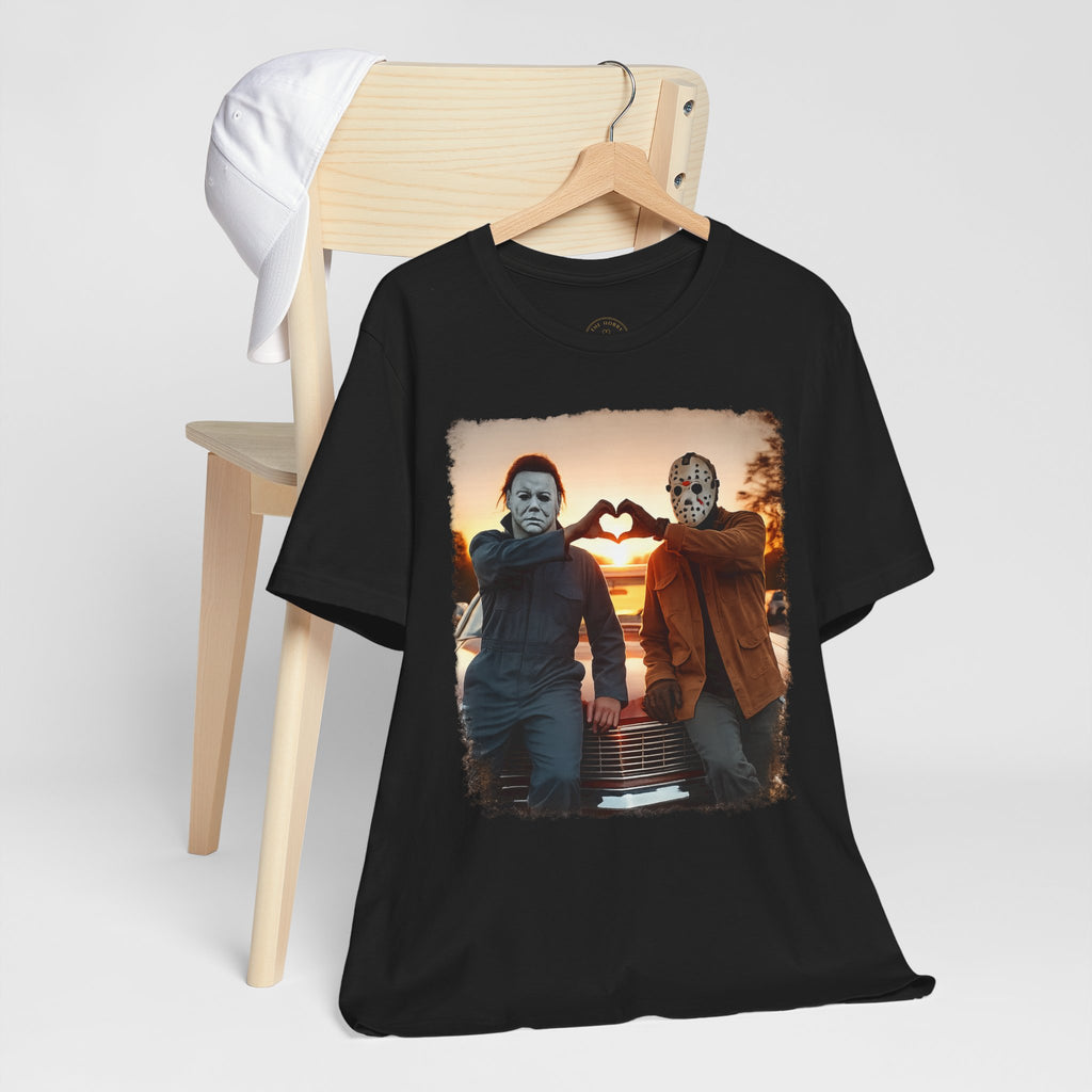Horror Duo Sunset Heart T-Shirt