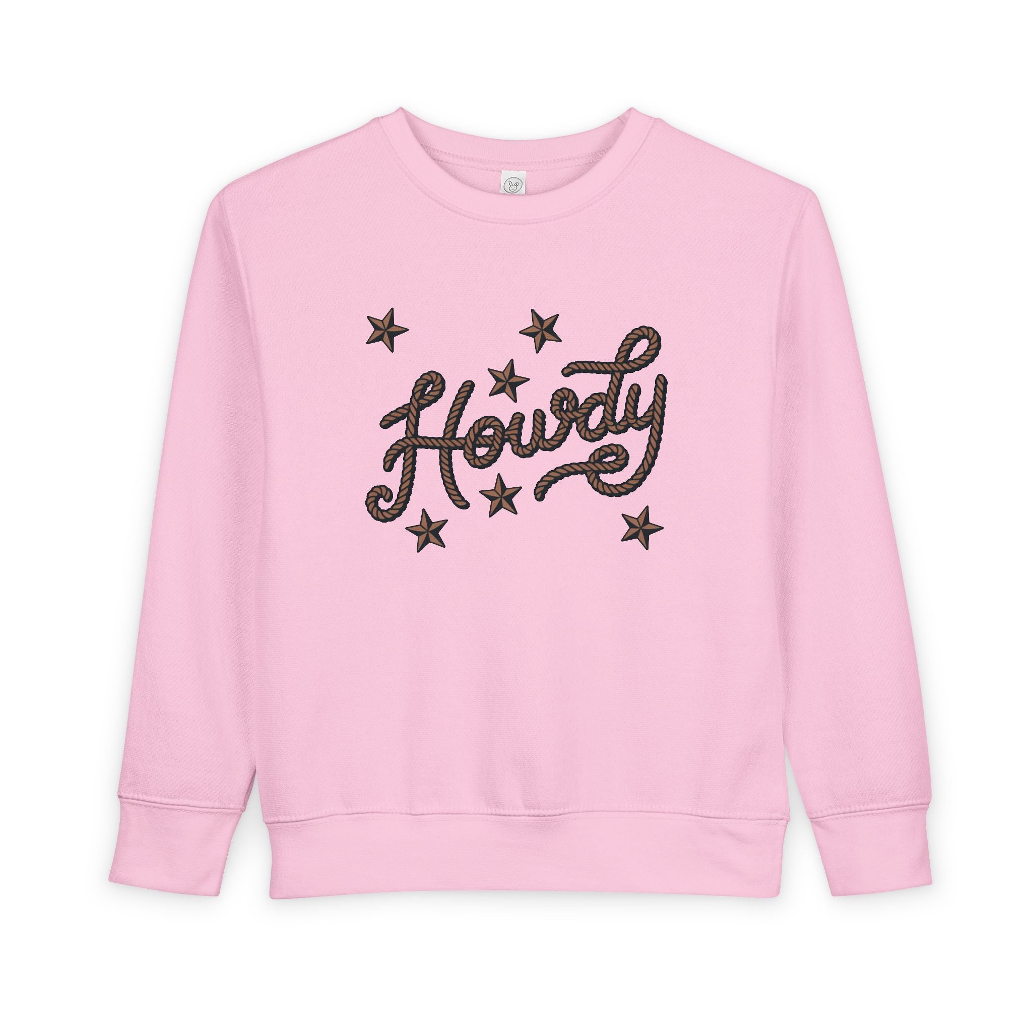 "Howdy" Stars Graphic Pullover for Kids
