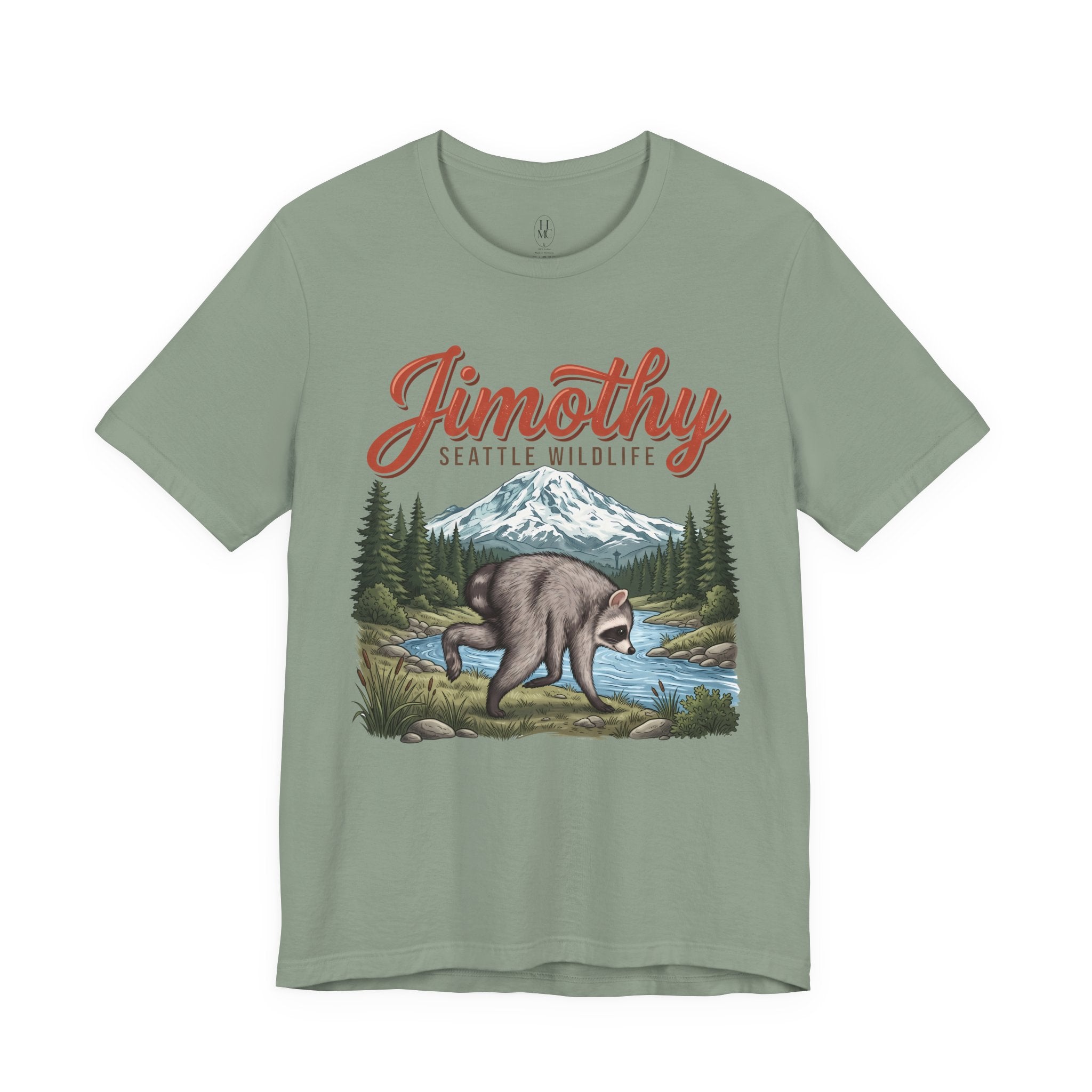 Jimothy Seattle Wildlife Raccoon T-Shirt