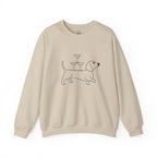 Dachshund Cocktail Crewneck Sweatshirt