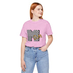 Checkerboard 'Mom' Graphic Tee