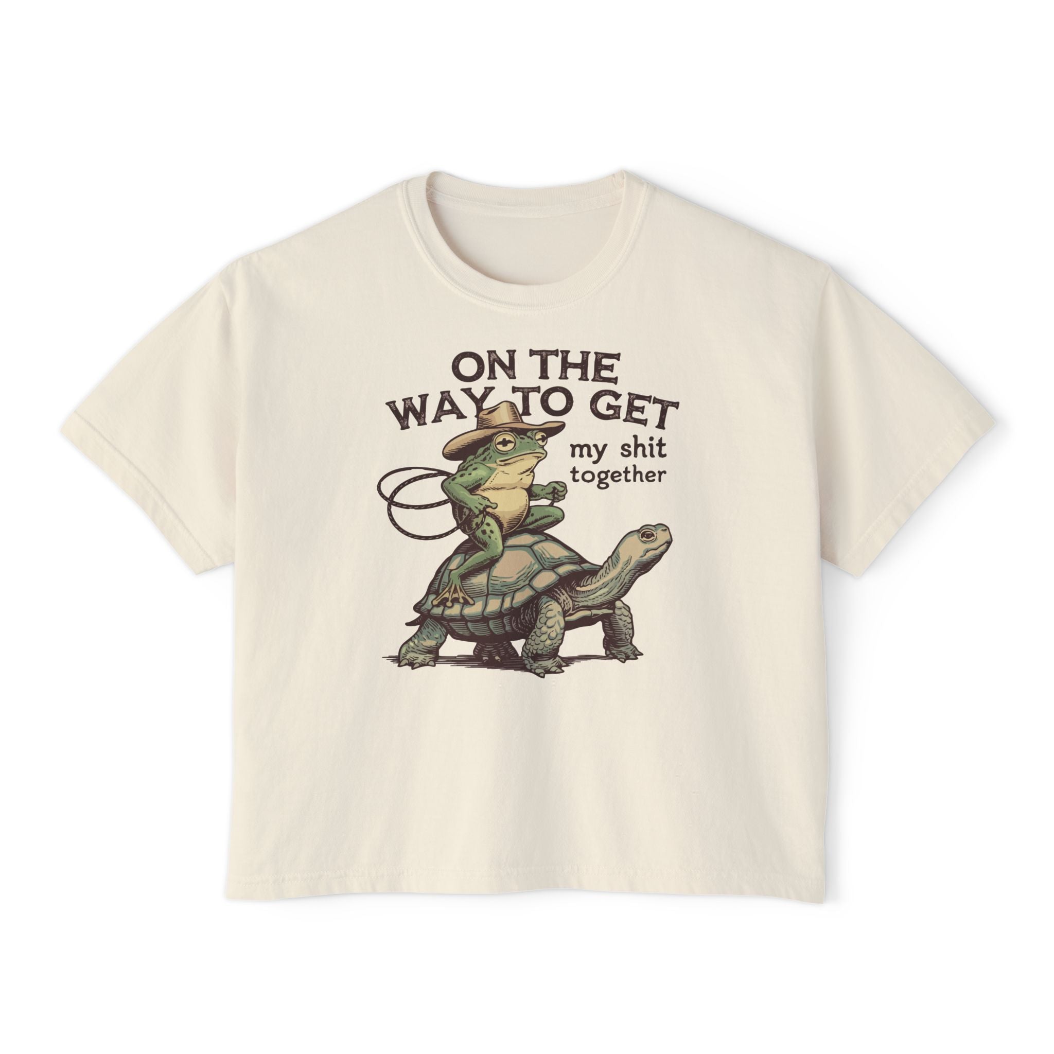 "On the Way to Get My Shit Together" Women's Boxy Tee