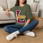 Custom School Spirit Script Adult T-Shirt